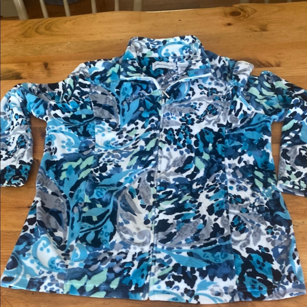 Women’s Alfred Dunner Blue Patterned spring/fall jacket